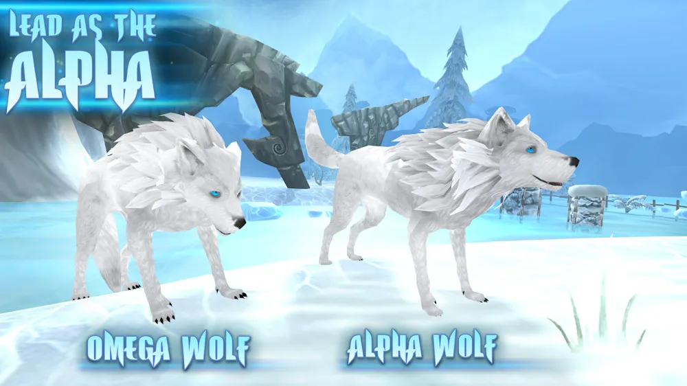 Wolf: The Evolution Online RPG screenshot: A pack group crossing the ridge line together at midday